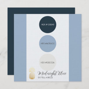 Midnight Blue Kleurenpalet Kaart
