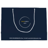 Midnight Blue Large Gift Bag Groot Cadeauzakje (Achterkant)