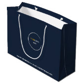 Midnight Blue Large Gift Bag Groot Cadeauzakje (Achterkant Gekanteld)