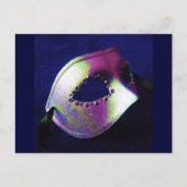 Midnight Blue Masquerade Briefkaart (Voorkant)