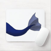 Midnight Blue Mermaid Tail Muismat (Met muis)