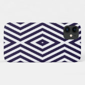 Midnight Blue Moods Diamond Chevrons Case-Mate iPhone Case (Achterkant (horizontaal))