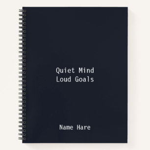 Midnight Blue Motivatie Notitieboek – gepersonalis
