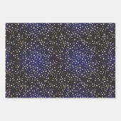 Midnight Blue Night Sky, Shooting Stars, Galaxy Inpakpapier Vel (Voorkant)