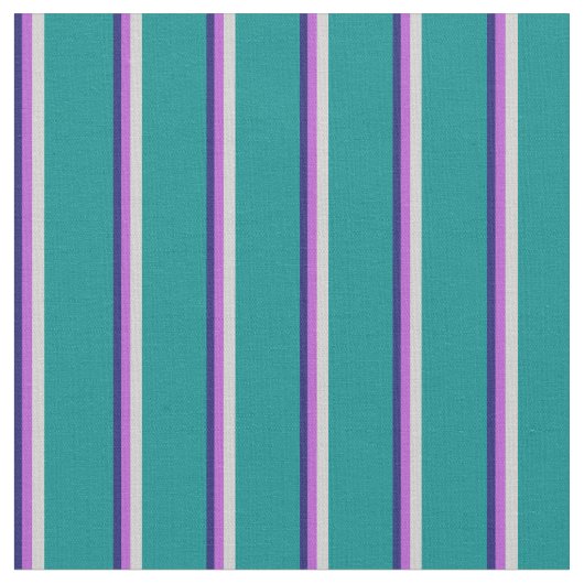 Midnight Blue, Orchid, Light Grey & Dark Cyan Stof (Close Up)