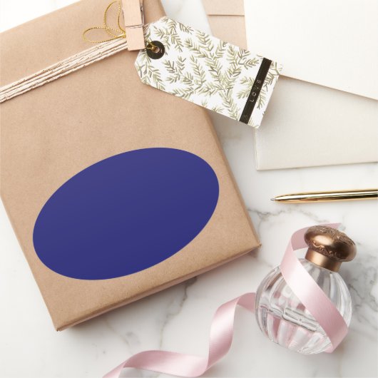 Midnight Blue Oval Sticker (Geschenken)