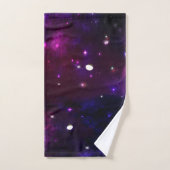 Midnight Blue Paars Galaxy Bad Handdoek (Handdoek)