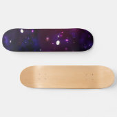 Midnight Blue Paars Galaxy Persoonlijk Skateboard (Horizontaal)