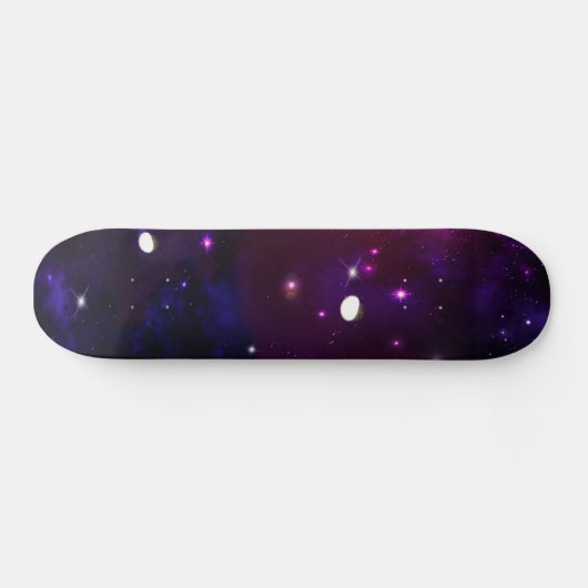 Midnight Blue Paars Galaxy Persoonlijk Skateboard (Horizontaal)