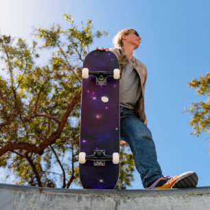 Midnight Blue Paars Galaxy Persoonlijk Skateboard