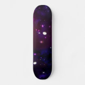 Midnight Blue Paars Galaxy Persoonlijk Skateboard (Voorkant)