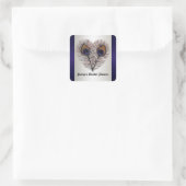 Midnight Blue Peacock Stickers (Tas)