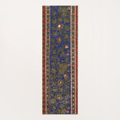 Midnight Blue Perzisch Tapijt  Bloemenloper Yogamat (Achterkant)