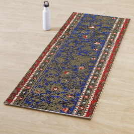 Midnight Blue Perzisch Tapijt Bloemenloper Yogamat