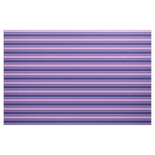 Midnight Blue & Plum Lines Pattern Stof (Fat Quarter)