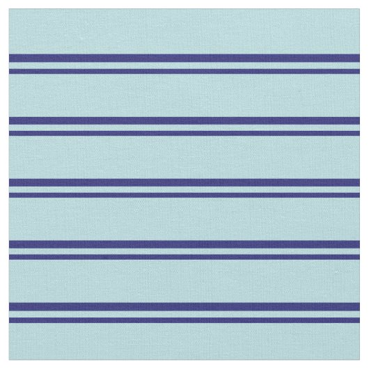 Midnight Blue & Powder Blue Lines Pattern Stof (Close Up)