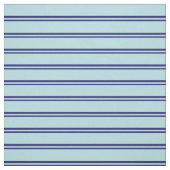 Midnight Blue & Powder Blue Lines Pattern Stof (Swatch)