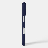 Midnight blue professional simpel modern monogram Case-Mate iPhone case (Achterkant / Rechts)