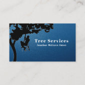 Midnight Blue Professional Tree Trimming Service Visitekaartje (Voorkant)