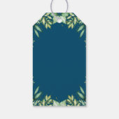 Midnight Blue Pumpkin Baby shower Dank je wel Cadeaulabel (Achterkant)