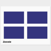 Midnight Blue Rechthoekige Sticker (Vel)