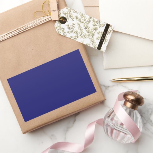 Midnight Blue Rechthoekige Sticker (Geschenken)
