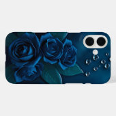 Midnight Blue Roses iPhone Hoesje Design (Achterkant (horizontaal))