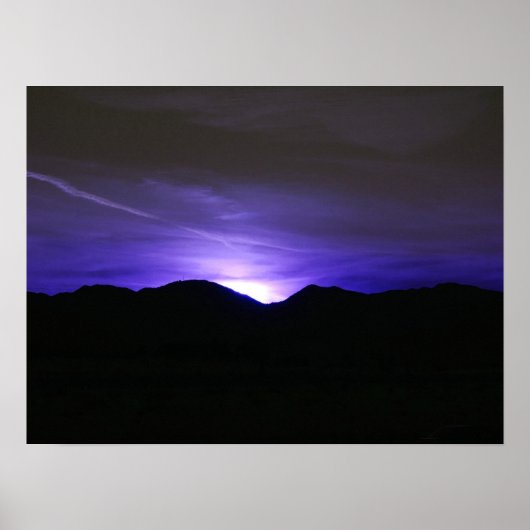 Midnight Blue Sky Poster (Voorkant)