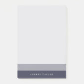 Midnight Blue & Smokey Gradiënt Colorblock Post-it® Notes (Voorkant)