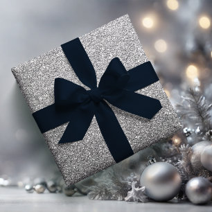 Midnight Blue Solid 3 inch Satijnen Lint