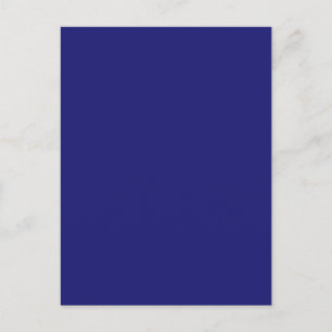 Midnight Blue Solid Color Briefkaart
