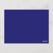 Midnight Blue Solid Color Briefkaart (Achterkant)