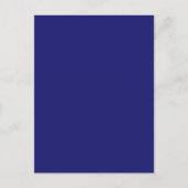 Midnight Blue Solid Color Briefkaart (Voorkant)