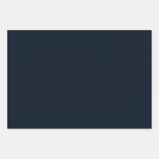 Midnight Blue Solid Inpakpapier Vel (Voorkant 2)