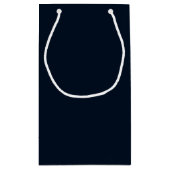 Midnight Blue Solid Klein Cadeauzakje (Achterkant)