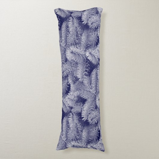 Midnight Blue Spruce Lichaamskussen (Voorkant Verticaal)