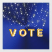 Midnight Blue Starlight Cascade Vote Raamsticker (Vel)