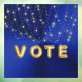 Midnight Blue Starlight Cascade Vote Raamsticker (Vel 3)