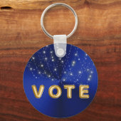 Midnight Blue Starlight Cascade Vote Sleutelhanger (Achterkant)