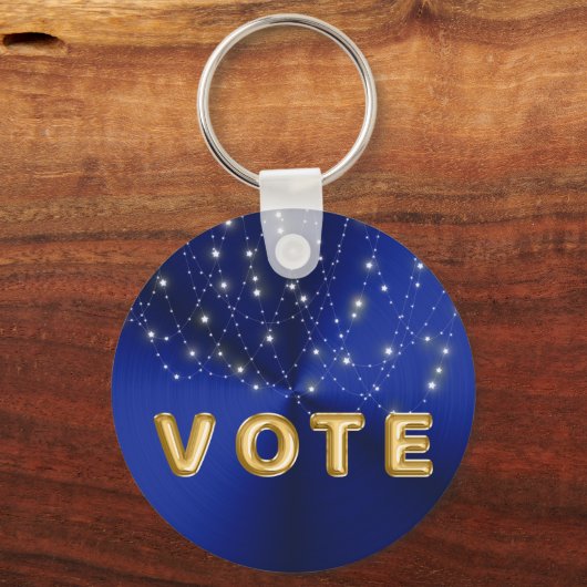 Midnight Blue Starlight Cascade Vote Sleutelhanger (Achterkant)