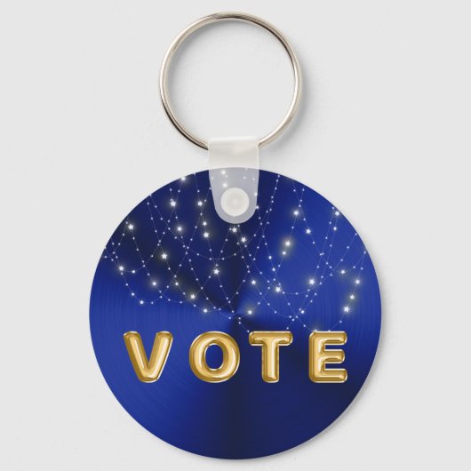 Midnight Blue Starlight Cascade Vote Sleutelhanger (Achterkant)