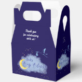 Midnight Blue Starlit Baby Boy Bliss Stork Bedankdoosjes (Open)