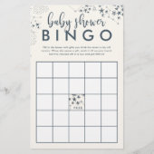 Midnight Blue Sterrennacht Baby shower Bingo (Voorkant)