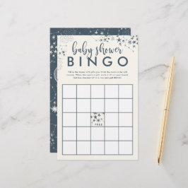 Midnight Blue Sterrennacht Baby shower Bingo