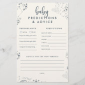 Midnight Blue Sterrennacht Baby shower voorspellin (Voorkant)