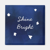 Midnight Blue sterry sky Magneet (Voorkant)