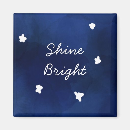 Midnight Blue sterry sky Magneet (Voorkant)