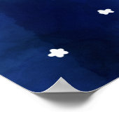 Midnight Blue sterry sky Poster (Hoek)