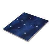 Midnight Blue sterry sky Tegeltje (Zijkant)