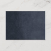 Midnight Blue String Lights Bruiloft Escort Kaarte Plaatskaartje (Achterkant)